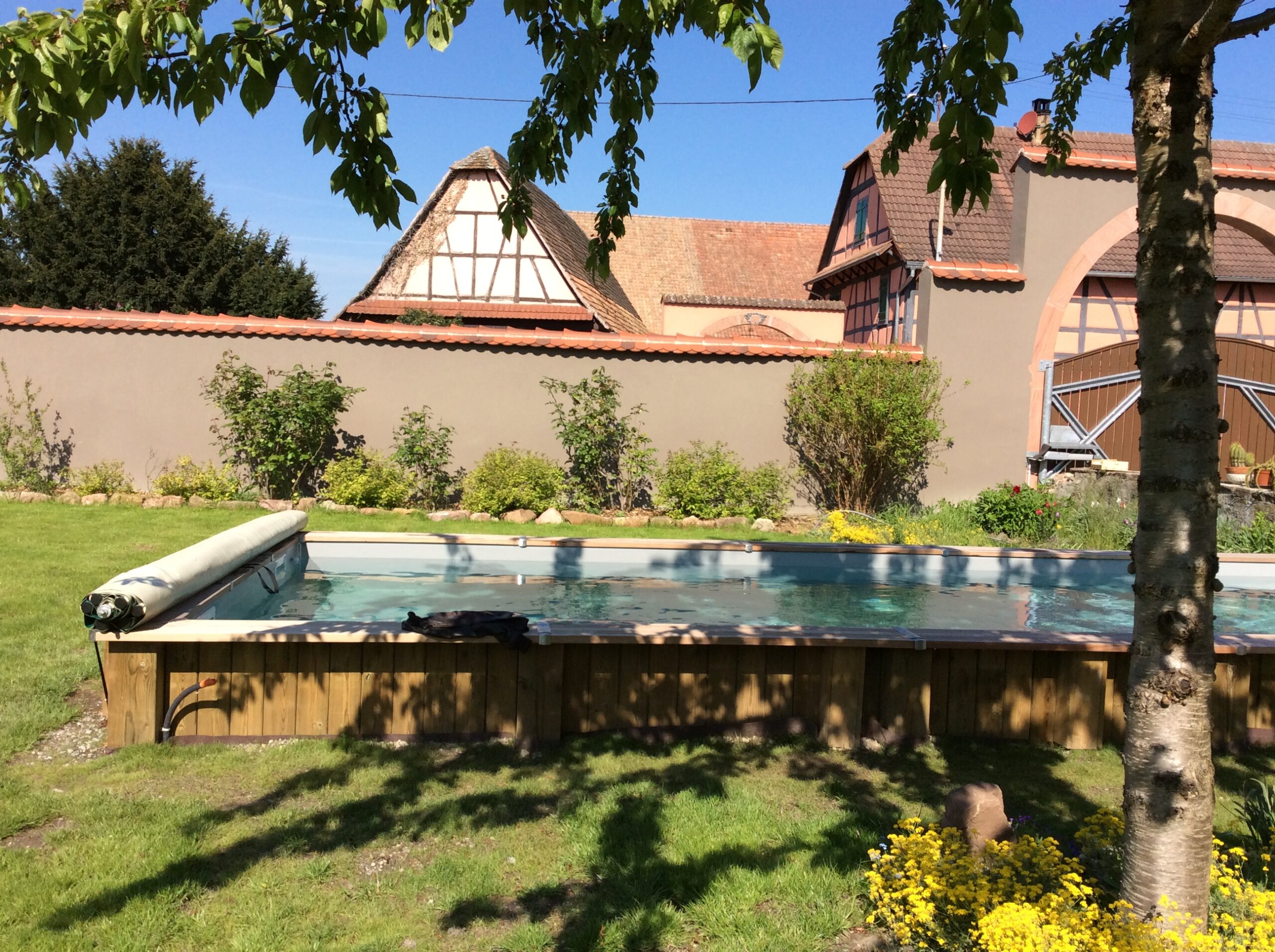 bache a barres piscine