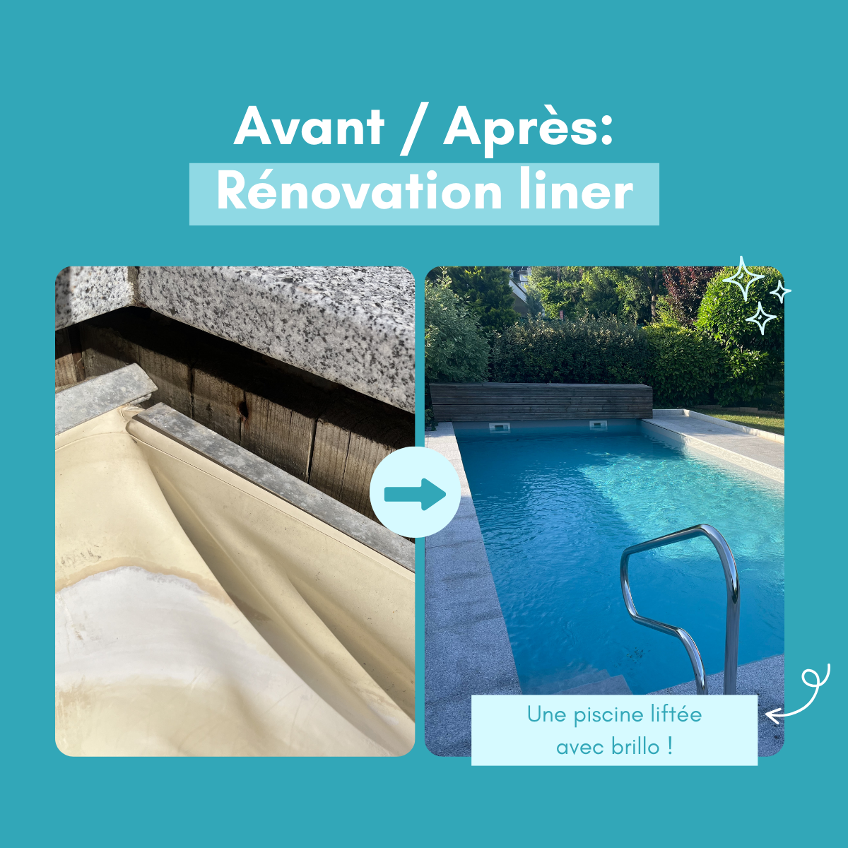 renovation liner arme piscine alsace