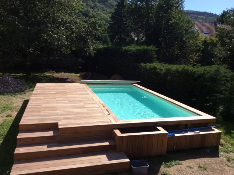 piscine à ossature bois en alsace