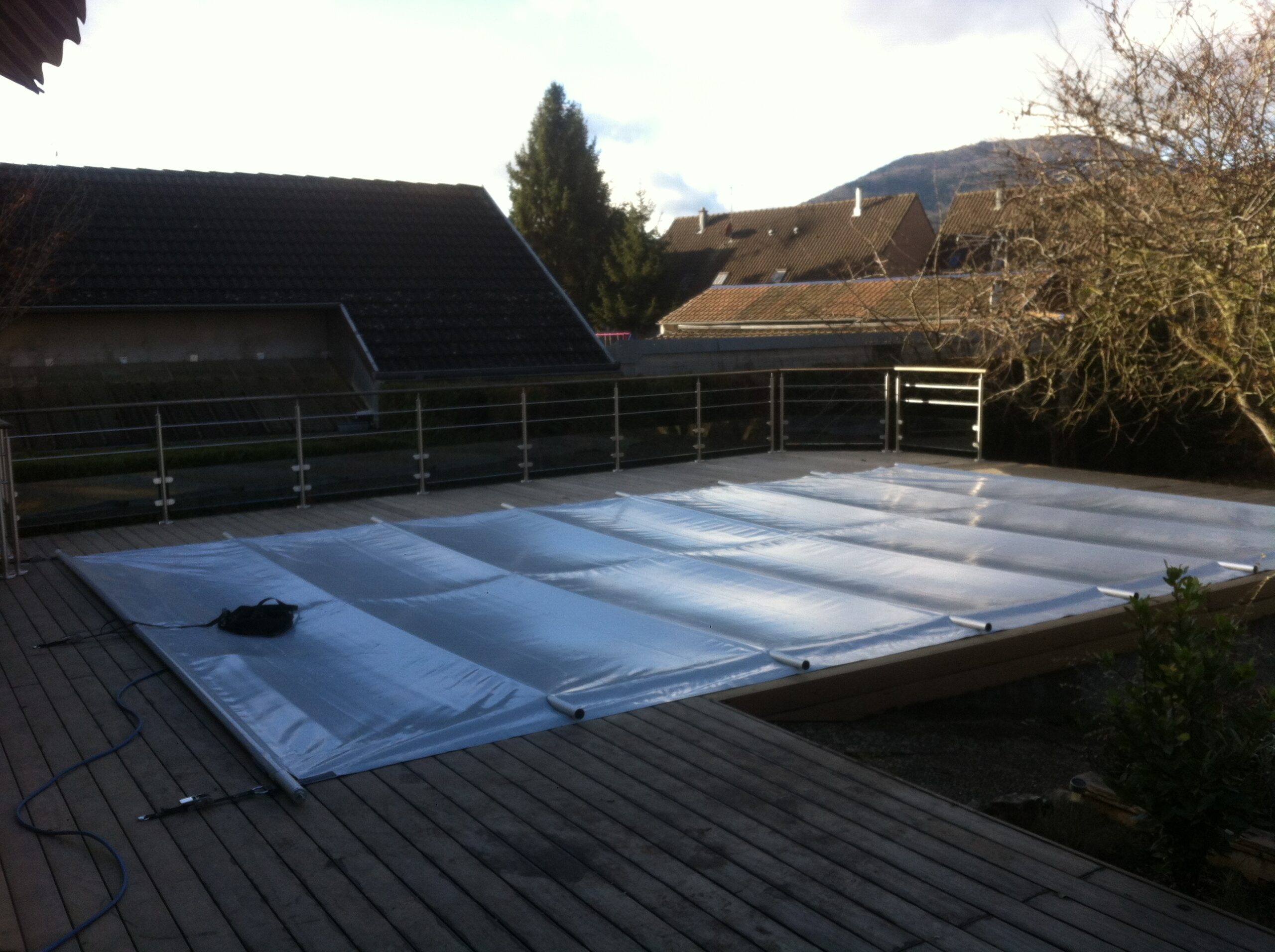 Pisciniste de Rouffach réalisant un hivernage